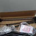 U16 Upgraded Washer Dryer Stacking Rack for Narrow Laundry Room and Bathroom, Metal Over Washer and Dryer Storage Shelves for Saving Space, 29.5" W x 23.6" D x 53.1" H, Black