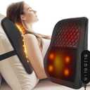 AERLANG Cordless Neck and Back Massager with Heat, 3D Shiatsu Kneading Pillow, 4 Massage Nodes & BiDirectional Deep Tissue Massage for Neck/Shoulders/Back, Ideal Gift for Women & Men