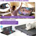 1000 Piece Tilting Jigsaw Puzzle Board with 2-in-1 Stand & Cover, 3 Angle Adjust Puzzle Table with 6 Colorful Drawers, Lightweight Jigsaw Game Boards for Adults