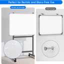 Maxtek Mobile Whiteboard Stand with Wheels, Stand Only, No Drill (Black)