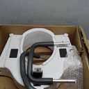 Drive Medical RTL12027RA 2-in-1 Raised Toilet Seat with Removable Padded Arms, Standard Seat