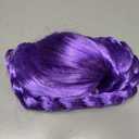 BERON Girls Purple Long Wig with Braided Women Straight Long Braids Wigs for Cosplay Costume or Party, 
Length: 80cm/31.5"(±5cm/2").