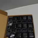 28 Pcs Chair Leg Sliders for Carpet, Square Chair Leg Floor Protectors Glides, Silicone Furniture Leg Protectors Caps, Carpet Protectors Table Feet Teflon Covers Pads (Fit:1-1/8" ~ 1-1/2")