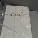 QIKSION White Wedding Card Box, Gold Foil  Box for Party, Wedding Reception, Birthday, Graduation Decorations, Baby & Bridal Shower, Anniversary, Retirement