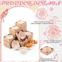 SiliFine 48 Pcs Wedding Favors for Guests Small Ceramic Bowl Bulk Gifts Set 3.3 Inch Floral Design Mini Dipping Sauce Dish with Card Box for Bridal Pooja Baby Shower Birthday (Flower,Pink)