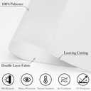 GHV Zebra Blinds for Windows Corded Blackout Dual Layer Privacy Shades Light Control for Day and Night Home Office (White, 31 in (W) x 64 in (H))
