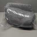 Body Pillow for Adults, Bolster Pillow with Removable Velvet Cover, Long Round Cervical Roll Pillow, 35 x 7.87 Inches, Grey