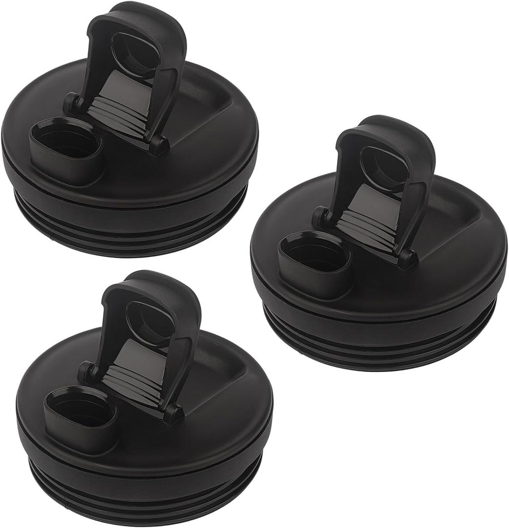 3 Pcs Replacement Parts Lids for Ninja Blender - Sip Seal Spout Lids for Ninja 18oz 24oz 32oz Cups, Fit for Ninja Auto-IQ BL450 BL480 BL490 BL640 BL680 BN400 BN750 BN800, 3.35" Inner Diameter