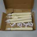 6 Pcs Sensor Dawn to Dusk Window Candles, Flickering Battery Candles for Windows, Ultra Bright Fake Candle Lights with Suction Cup, Led Candlesticks for Xmas Home Decor, Warm Yellow Light