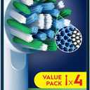 Oral-B Pro CrossAction Replacement Toothbrush Heads for Electric Toothbrush, Pack of 4, Superior Teeth Cleaning with Innovative X-Shaped Bristles, Original Oral-B Toothbrush Attachment