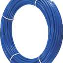 100FT Blue 1/4 Inch O.D.NSF Certified CCK RO Tubing at 70°F-120PSI to 150°F-60PSI 1/4" Flexible water pipes 1/4-inch Plastic Tubing（100 Feet)