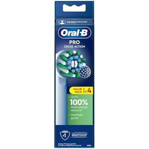 Oral-B Pro CrossAction Original Electric Toothbrush Heads - Superior Teeth Cleaning Replacement Brushes with Innovative X Bristles Toothbrush Attachment - White, Pack of 4