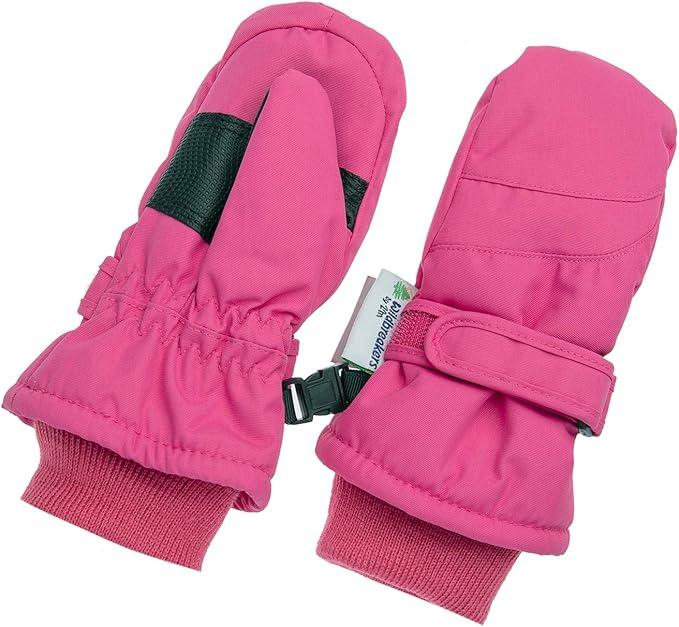 Zelda Matilda 100G 3M Thinsulate Children Toddlers & Baby Mittens Winter Waterproof Mittens (8-10 Years, Black)