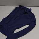 Women's Basic Long Sleeve Polo Shirts Collared Button Up V Neck Tight Tees Sexy Crop Top Workout Tops, Small