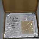 4x6 Covered Portrait Picture Frames Dad Memorial Gifts Sympathy Gift Bereavement for Loss of Stepfather, Farther in law, Dad You Left Me Beautiful Photo Plaque In Memory Of Loved One HF267-WHD