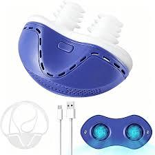 Anti Snoring Device - Mini SleepApnea Devices - Variable Anti Snoring Aid - Upgraded StopSnoring Solution - Suitable for All Nose Shapes - Blue - K14