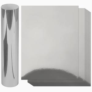 8.5 x 11 Silver Cardstock Paper, Goefun 60 Sheets Metallic Reflective Cardstock Foil Paper for Crafting Scrapbooks Greeting Cards and Invitations（250 gsm）