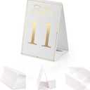 Gold Table Numbers 1-20 for Wedding Reception Decorations, Self-Standing Double-Sided Wedding Table Signs, Numbers for Tables, Perfect for Party, Birthday, Bridal Shower Decorations, Events