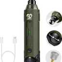 Casfuy 6-Speed Dog Nail Grinder - Newest Enhanced Pet Nail Grinder Super Quiet Rechargeable Electric Dog Nail Trimmer Painless Paws Grooming & Smoothing Tool for Large Medium Small Dogs (Army Green)