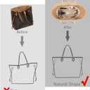 ZTUJO Purse Organizer Insert For Handbags, Silk Purse Organizer with Zipper, Silky Smooth, Bag Organizer For Speedy Neverfull Tote,onthego,Artsy, 6 Sizes (XL,Silky Beige)