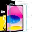 NEW'C 2 Pack Designed for iPad (A16) 11th Generation 2025, iPad 10th Generation 10.9 inches 2022 Screen Protector Tempered Glass, Bubble Free, Ultra Resistant (Easy Installation Frame) (Transparent)
