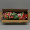 LVXINLI 2 Sets Artificial Cemetery Flowers,Memorial Flowers,Beautiful Arrangements for Headstones,Black Plastic vase with Drainage Hole Long Spikes Outdoor Memorials (red)