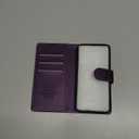 Wallet Case for iPhone 16e, RFID Blocking Credit Card Holder, PU Leather Folio Flip Kickstand Protective Shockproof Cover for Apple 16e (Purple)