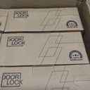 EHOMEWARE 8 Packs Gold Heavy Duty Door Handle Interior, Privacy Door Lever Handle, Bathroom Door Handles Interior, Modern Bedroom Door Handle
