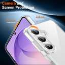 Designed for Samsung Galaxy S26 Case Clear, Built-in Invisible Kickstand [Military Grade Drop Protection] Anti-Yellowing Slim Fit Shockproof Cover for Galaxy S26 5G 6.3 Inch - Crystal Clear