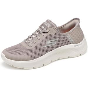 Skechers Women's Go Walk Flex Hands Free Slip-Ins - Grand Entry Sneaker, Taupe, 8 Wide US