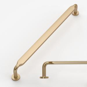 Amerdeco 10 Pack Champagne Bronze Cabinet Pulls 12.5 Inch(320mm) Hole Centers Kitchen Cabinet Handles Solid Zinc Alloy Cabinet Hardware Drawer Pulls ZH0051