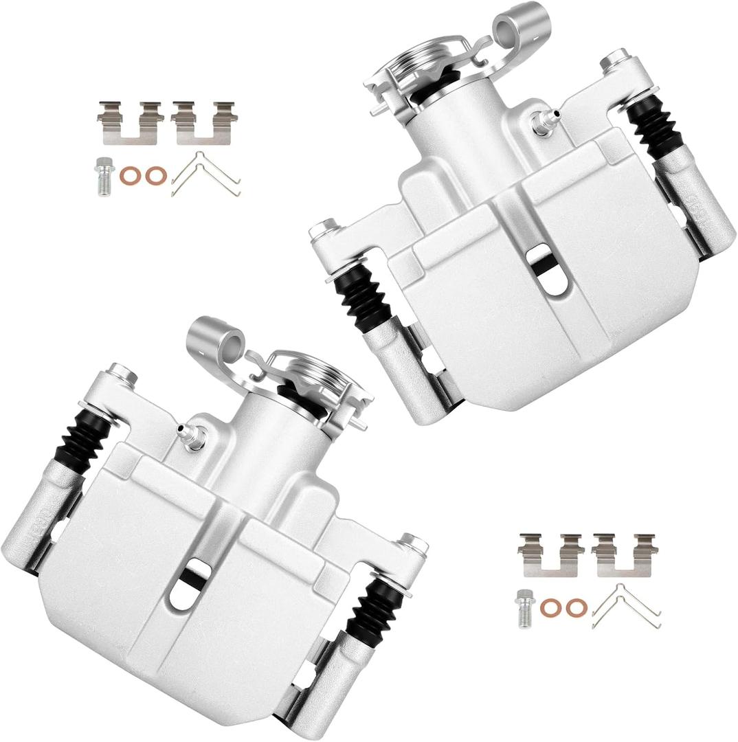cciyu 18B5425 18B5424 Rear Left & Right Brake Calipers With Bracket For Dodge For Dart 2013-2016