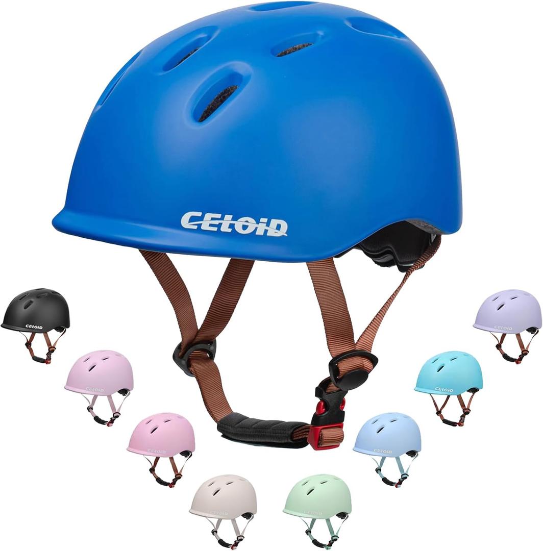 CELOID Kids Bike Helmet, Toddler Cyling Helmets for Ages 5-8 Years Boys Girls, Child Adjustable Multi-Sport Bicycle Skateboard Roller Skate Scooter Rollerblade Balance Skateboarding Helmet, Blue CELOID Kids Bike Helmet, Toddler Cyling Helmets for Ages 5-8 Years Boys Girls, Child Adjustable Multi-Sport Bicycle Skateboard Roller Skate Scooter Rollerblade Balance Skateboarding Helmet, Blue