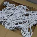 Kids Hangers - 100 Pack, 11.5 Inch White Baby & Toddler Hangers for Closet - Ideal for Baby Standard Use