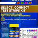 AquaChek Select Connect 7-Way Pool and Spa Test Strips Complete Kit - Pool Test Strips for pH, Total Chlorine, Free Chlorine, Bromine, Alkalinity, Total Hardness, and Cyanuric Acid - (50 Strips) (1-Pack)