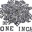 130pcs Iron on Letter Patches 1 inch, 5 Sets of 26 Embroidered Alphabet A-Z Patches for Clothing Jackets Hats Backpacks Jeans Black