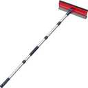 DSV Standard Professional Window Squeegee | 10" Window Cleaner Tool, 2-in-1 Squeegee Window Cleaner with Telescopic Extension Pole 50 inch & 127 cm