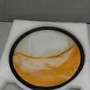Sand Art Liquid Motion Decor - 10 Inch Orange Moving Sand Art, 3D Flowing Dynamic Sandscape for Relaxing Desktop & Office