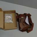 Spiareal Large Christmas Front Door Ribbon Bow with LED 14.1ft Velvet Christmas Cabinet Glowing Bows Decorations Xmas Tree Decor Festival Wrapping Decorations for Fireplace Home Front Door(Brown)