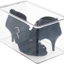 MDesign Ideal Shoe Storage For High Heel Shoes - Stackable Shoe Box Suitable For Various Footwear - Practical Shoe Organiser With Lid