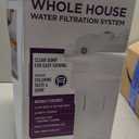GE Whole House Water Filtration System, Reduces Sediment, Rust & More, Install Kit & Accessories Included, Replace Filters (FXHTC, FXHSC) Every 3 Months, GXWH40L