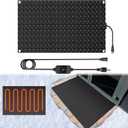 Heated Snow Melting Mats for Doorways- Outdoor Heated Mats- Non-Slip Electric Heated Foot Mats for Winter Snow Removal- Heated Snow Melting Mat for Stairs Garages Driveway (30in x 48in)