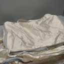 Easortm Comforter Storage Bag - Large Capacity Blanket Storage Bags 3-Layer Ultra Space Saving Self Compression Organizer, Washable Compression Bags for Storage Comforter Blanket, 2-Pack, Beige