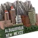 3D Resin Albuquerque Magnet 3 Inches