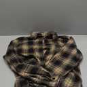 Zontroldy Plaid Flannel Shirts for Women Oversized Long Sleeve Button Down Buffalo Plaid Shirt Blouse Tops (Large, Coffee)