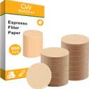600pcs Espresso Filter Paper for CASABREWS Espresso Machine, Portafilter Filter Disposable Puck Screen for De'Longhi Stilosa Manual 51mm Portafilter Filter Basket, 51mm