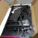 SUPERJARE 47 inch L Shaped Gaming Desk with LED Lights & Power Outlets, Reversible Computer Desk with Shelves & Monitor Stand, Corner Desk with Drawer, for Home & Office, Black