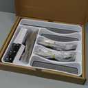 49-Piece Stainless Steel Silverware Set with Cutlery Organizer, Service for 8 with Steak Knives and Kitchen Utensils