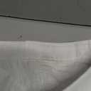 Jyanl Womens Button Down Shirts Cotton Summer Tops V Neck Short Sleeve Shirt Collared Blouse Casual Linen Textured Plain Tshirt Work Tops White, Size: L