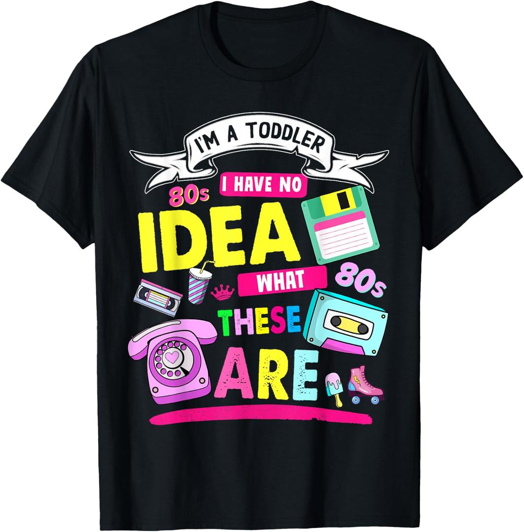 80s Outfit Ideas for Toddlers & 80s Theme Kids 80s Nostalgia T-Shirt, Size 3T